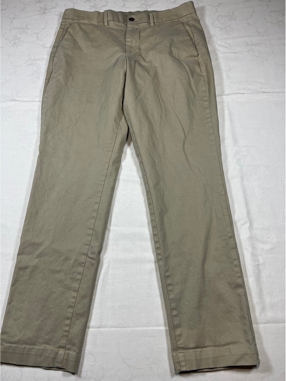 Mens Gap Khaki Chinos Slim Fit Size 34x32